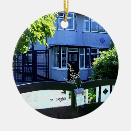 Kindertehuis van John Lennon Keramisch Ornament (Voorkant)