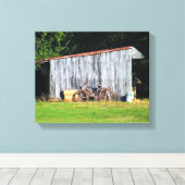 Kindertijd fiets 10 "x 8", .75", enkele canvas afd (Insitu (Houten vloer))