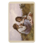 Kindertijd van Idyll door Bouguereau Magnet Magneet (Verticaal)