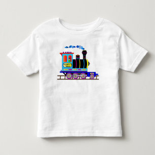 Kindertrein met naam Invoegen Kleurrijk Kinder Shirts