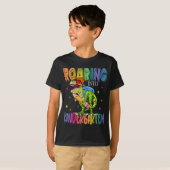 Kindertuin Dinosaur T Rex naar school T-shirt (Voorkant volledig)