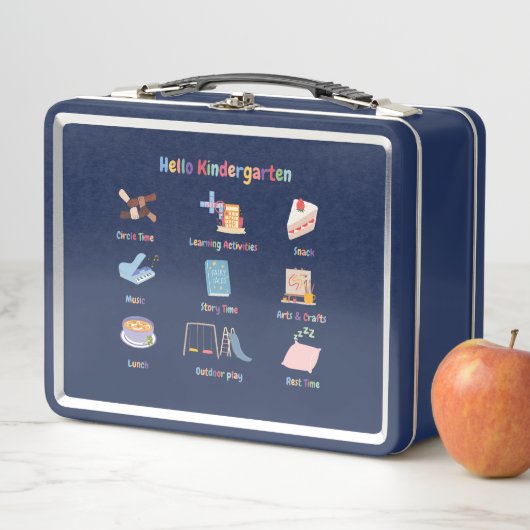 Kindertuin gepersonaliseerde lunchbox (In situ)