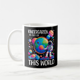 Kindertuin is uit deze wereld terug naar school koffiemok