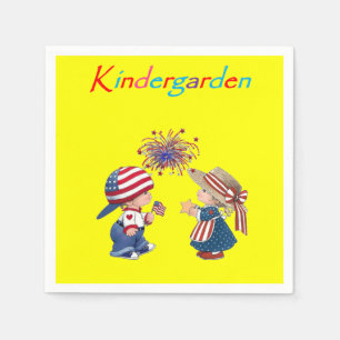 Kindertuin Papier Napkins Servet