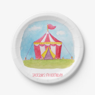 Kinderverjaardagsfeest Waterverf Feestborden Papieren Bordje