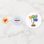 Kinderverjaardagsfeestje Confetti (Voorkanten)