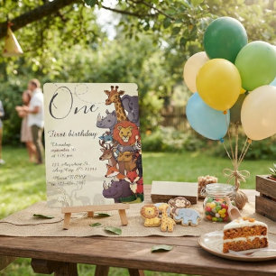 Kinderverjaardagsfeestje Kaart