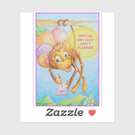 Kinderverjaardagsfeestplanner Sticker