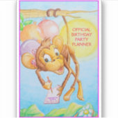 Kinderverjaardagsfeestplanner Sticker (Voorkant)