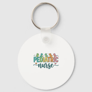 Kinderverpleegster Dinosaur Vintage Style T-shirt  Sleutelhanger