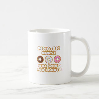 Kinderverpleegster.. Zal werken voor donuts Koffiemok
