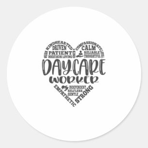 Kinderverzorger, kinderverzorger ronde sticker