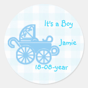 kinderwagen ronde sticker