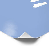 kinderwereldkaart met dieren perfect poster (Hoek)