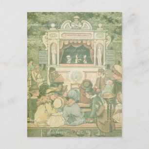  kinderwinkelboek Puppet Show Collage Briefkaart