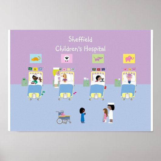 Kinderziekenhuis Ward Poster (Voorkant)