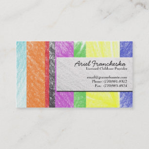 Kinderzorgleverancier Visitekaartje