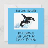 Kinderzwembad Party Save The Date (Voorkant)