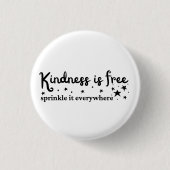 Kindheid is overal gratis sprinkhaan ronde button 3,2 cm (Voorkant)