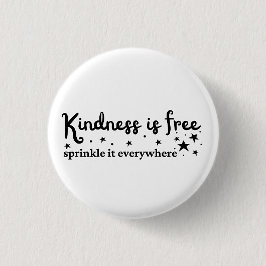 Kindheid is overal gratis sprinkhaan ronde button 3,2 cm (Voorkant)