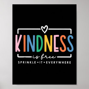 Kindheid is vrij om overal positieve Q te springen Poster