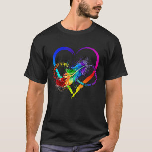 Kindheid is vrije sprinkhaan die overal rondloopt t-shirt