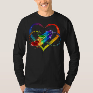 Kindheid is vrije sprinkhaan die overal rondloopt t-shirt