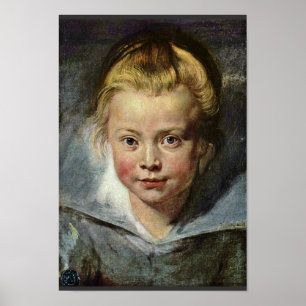 Kindkop (portret van Clara Serena Rubens) Poster