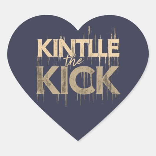 Kindle de Kick Hart Sticker (Voorkant)
