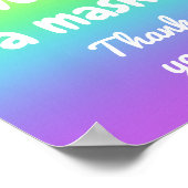 Kindly Draag een Poster van de Kleuren van de Rain (Hoek)