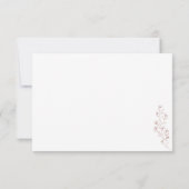 Kindly Reply Terracotta Floral Kaart (Achterkant)