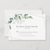 Kindly Resplas Eucalyptus Greenergy Wedding RSVP (Voorkant)