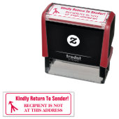 "Kindly Return to Sender!" Rubber Stempel (In situ)