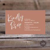 Kindly RSVP minimaliste moderne Faire-part de mari