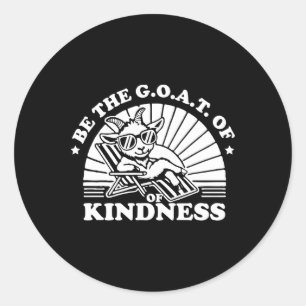 Kindness Anti Pesten Week Schattige is de geitenst Ronde Sticker
