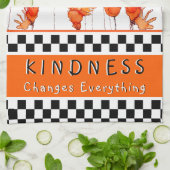 Kindness Change Tout Poppies Serviette de cuisine (Plié)