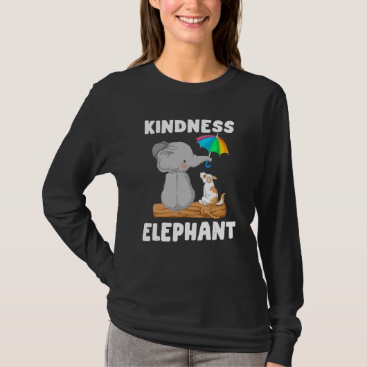 Kindness elephant Unity Day  Orange Anti Bullying T-shirt (Voorkant)