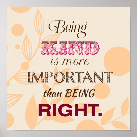 Kindness en vergeving Inspirerend offertes Poster (Voorkant)