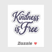 Kindness est Free Sticker (Feuille)