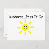 Kindness...geef het aan briefkaart (Voorkant / Achterkant)