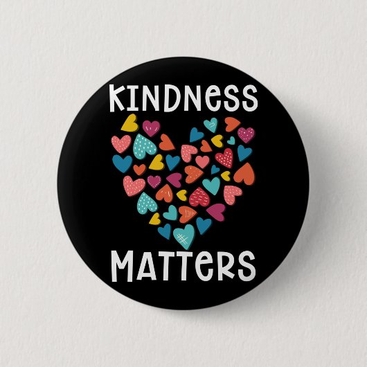 Kindness Heart Equality in Kind Ronde Button 5,7 Cm (Voorkant)