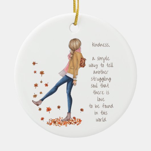 Kindness Holiday Ornament (Voorkant)