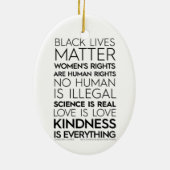 Kindness is alles ovaal versierend keramisch ornament (Achterkant)