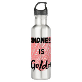 Kindness is een gouden thermische tumbler waterfles 