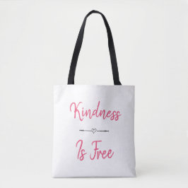 Kindness is gratis Canvas tas