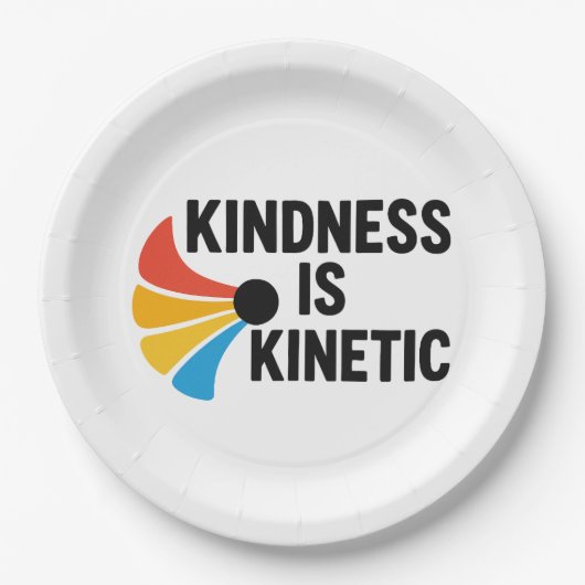 Kindness is Kinetic Papieren Bordje (Voorkant)