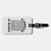 Kindness is Magic  Flowers Bagagelabel (Voorkant horizontaal)