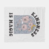 Kindness is Magic  Flowers Fleece Deken (Voorkant (Horizontaal))