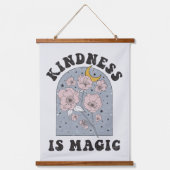 Kindness is Magic  Flowers Hangend Wandkleed (Voorkant)