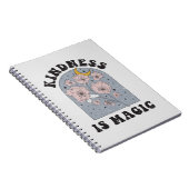 Kindness is Magic  Flowers Notitieboek (Rechterzijde)